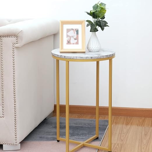 Ezal metal side table