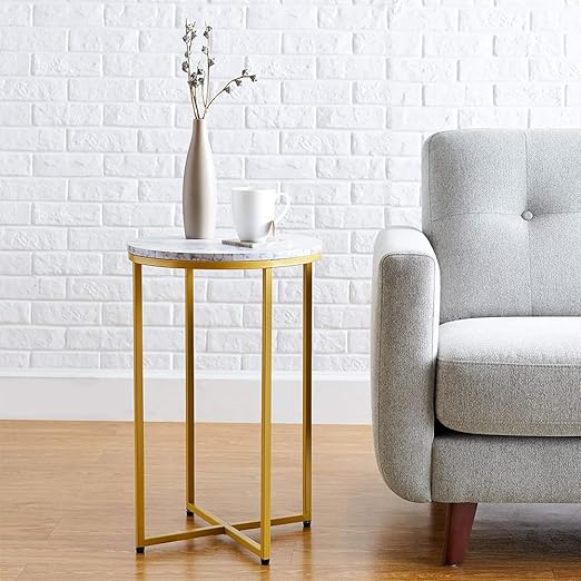 Ezal metal side table