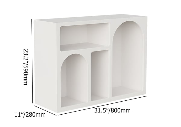Codiys White Rectangle End Table