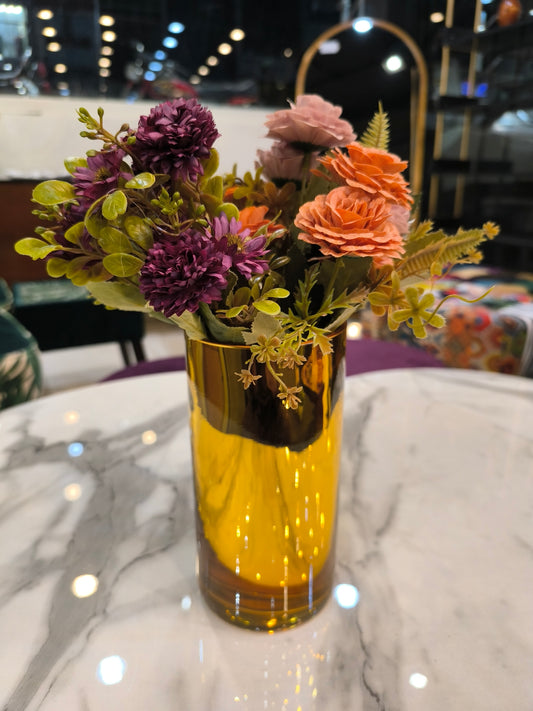 Glass vase with flowers
