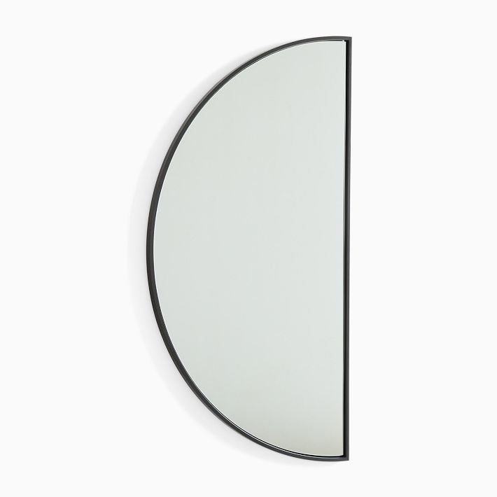 Half moon mirror
