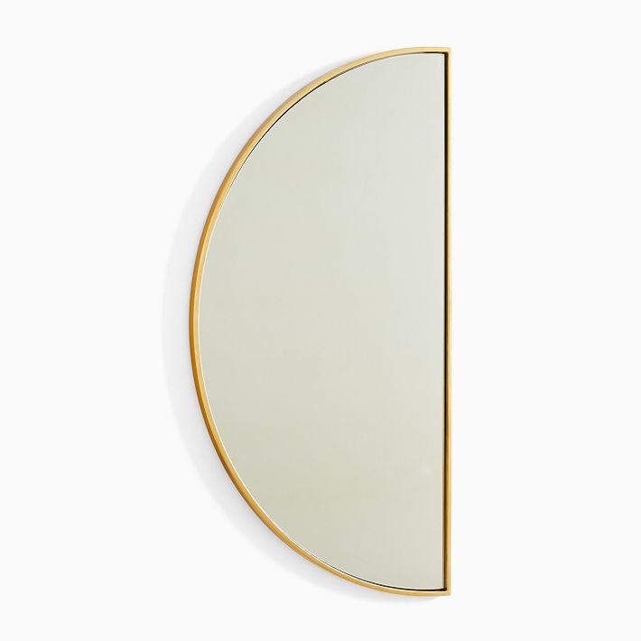Half moon mirror