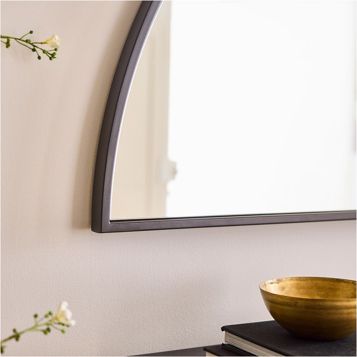 Half moon mirror