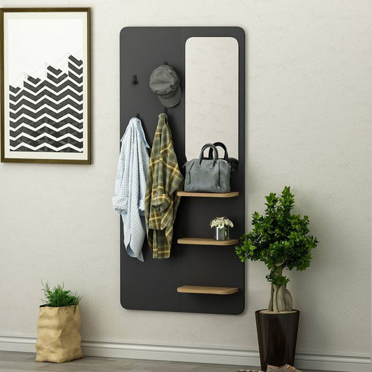 Holz hallway mirror & stand