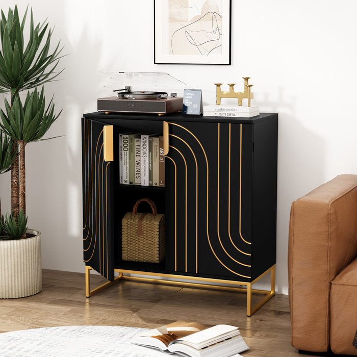 Noir buffet console