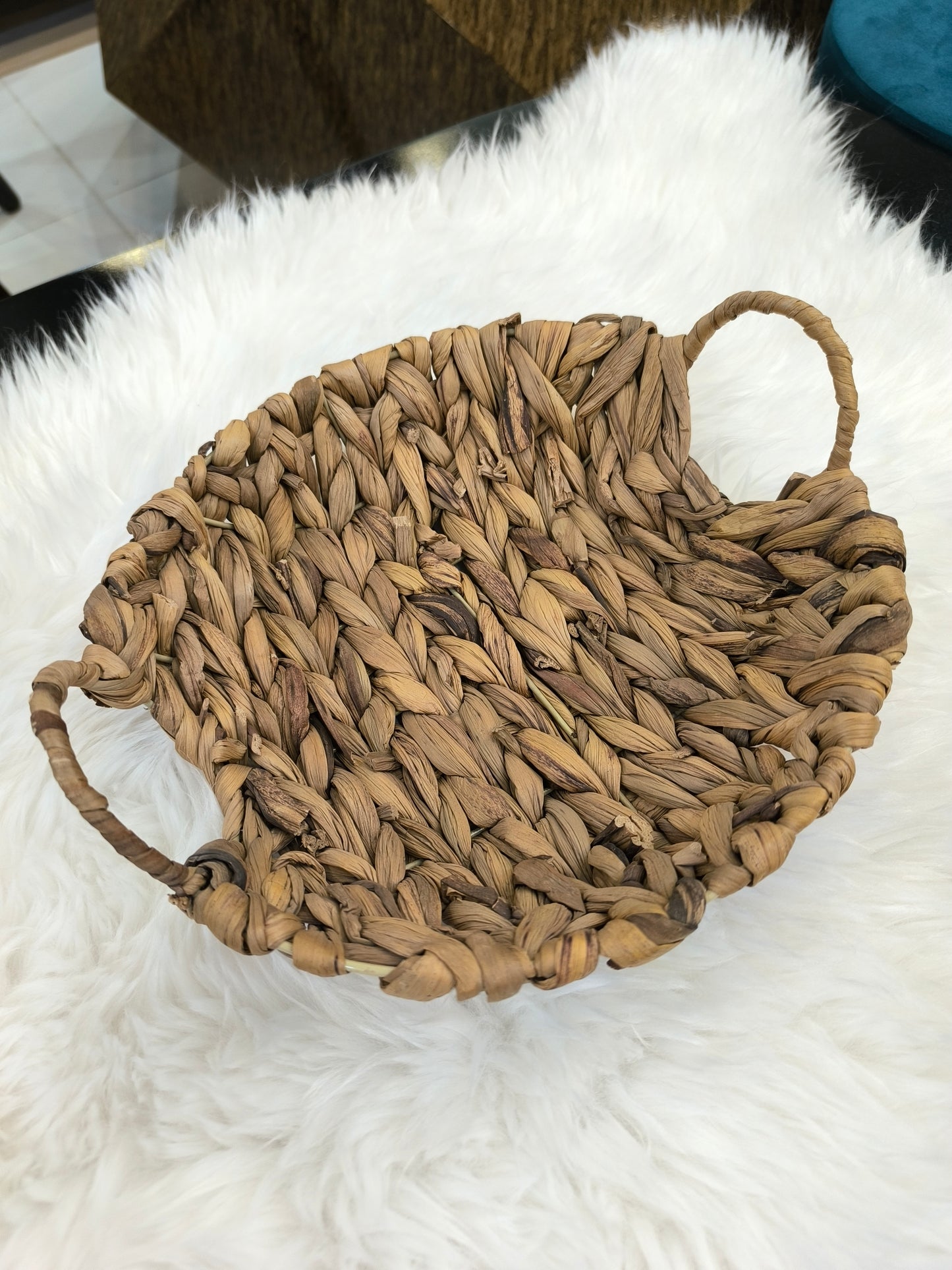 Natural cane basket