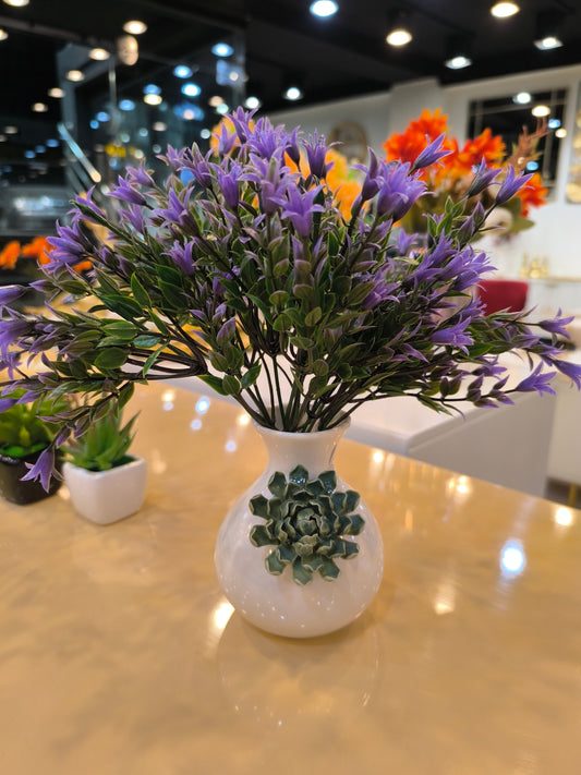 Ceramic vase with flowers