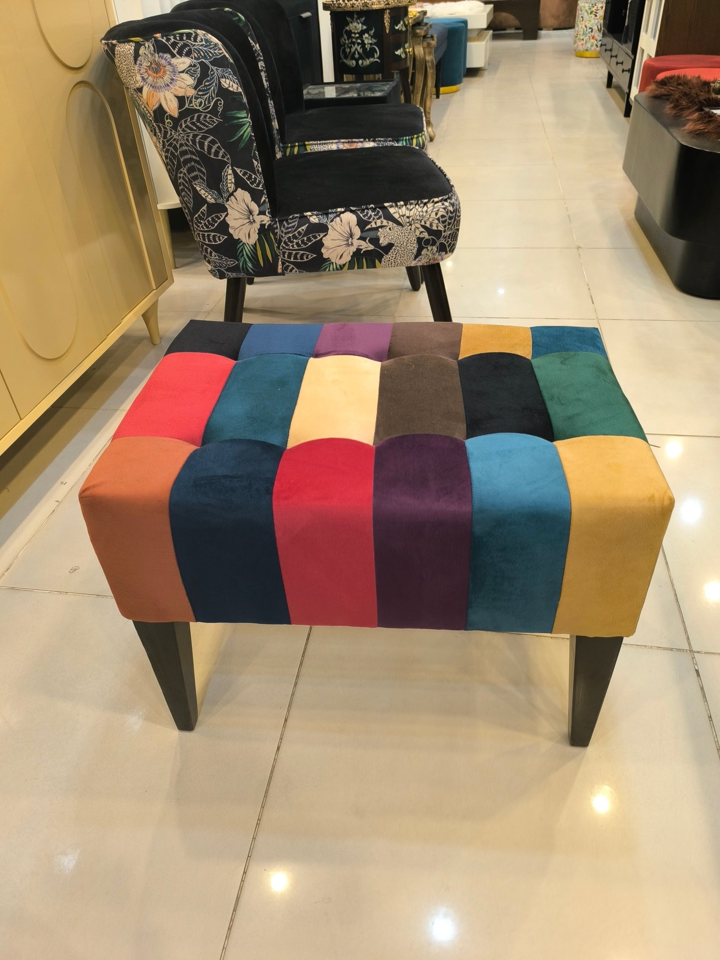 Patchwork stool p1