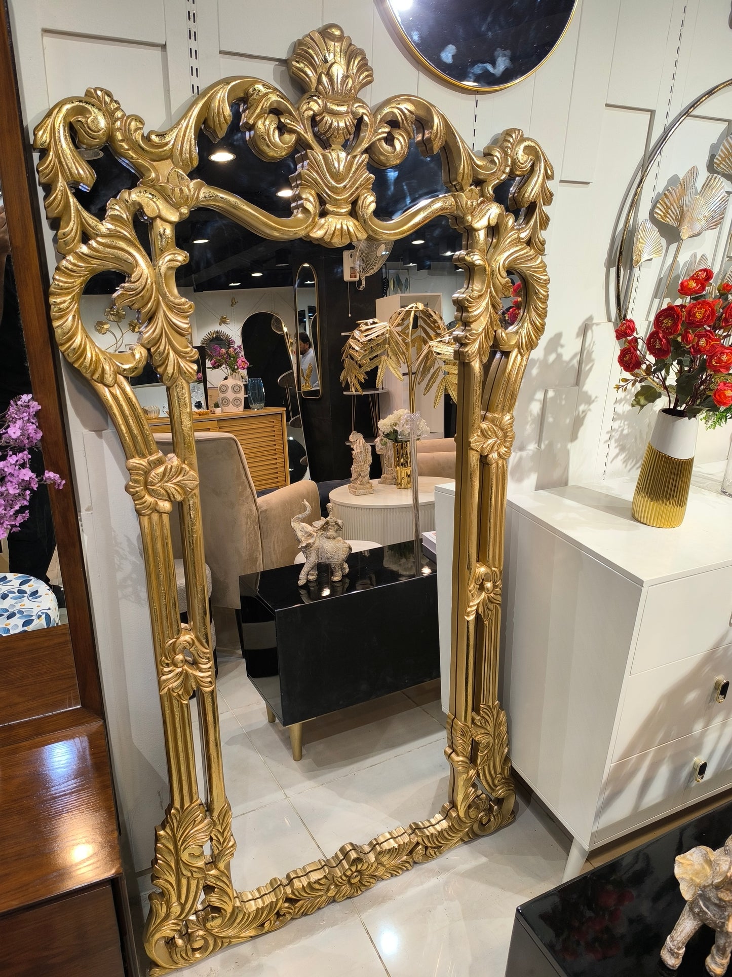 Diana carving mirror