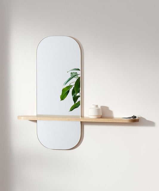 Lina mirror with shelf