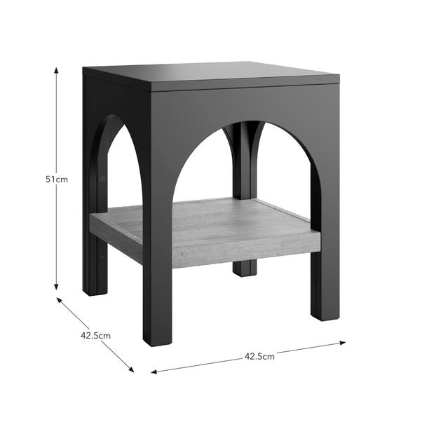 Arch bedside table