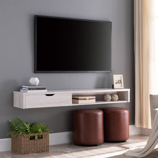 Glue floating tv console
